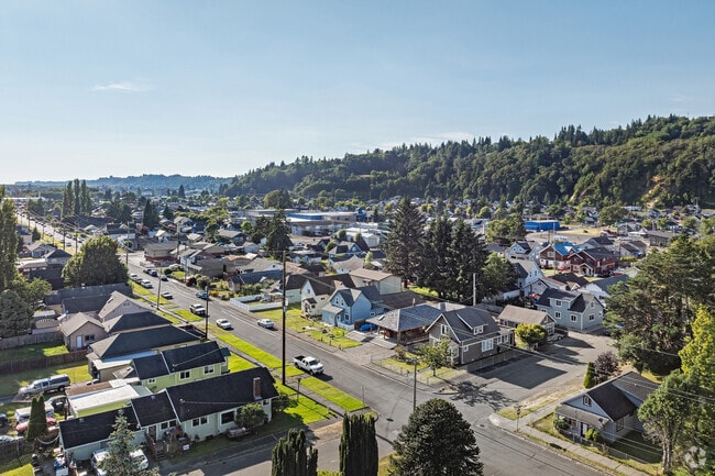 The residential area of Ontario, WA is composed of grid-style blocks of houses.