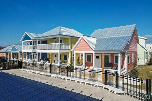 Colorful homes can be found in Celina.