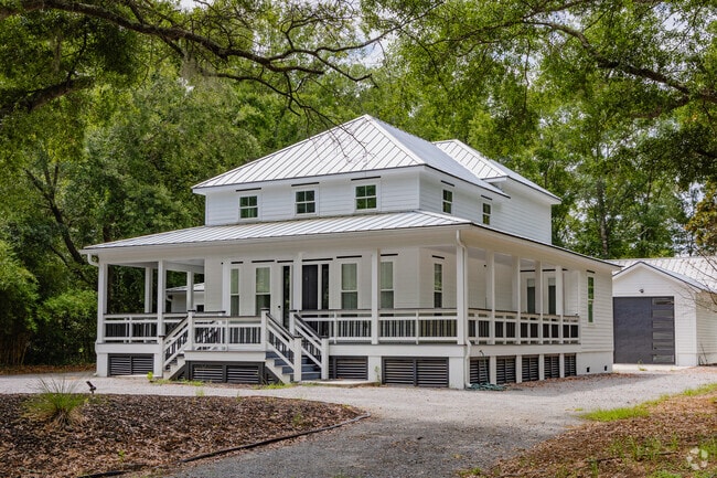 Find modern four square style homes with wrap around porches at Remley's Point in Mt. Pleasant.