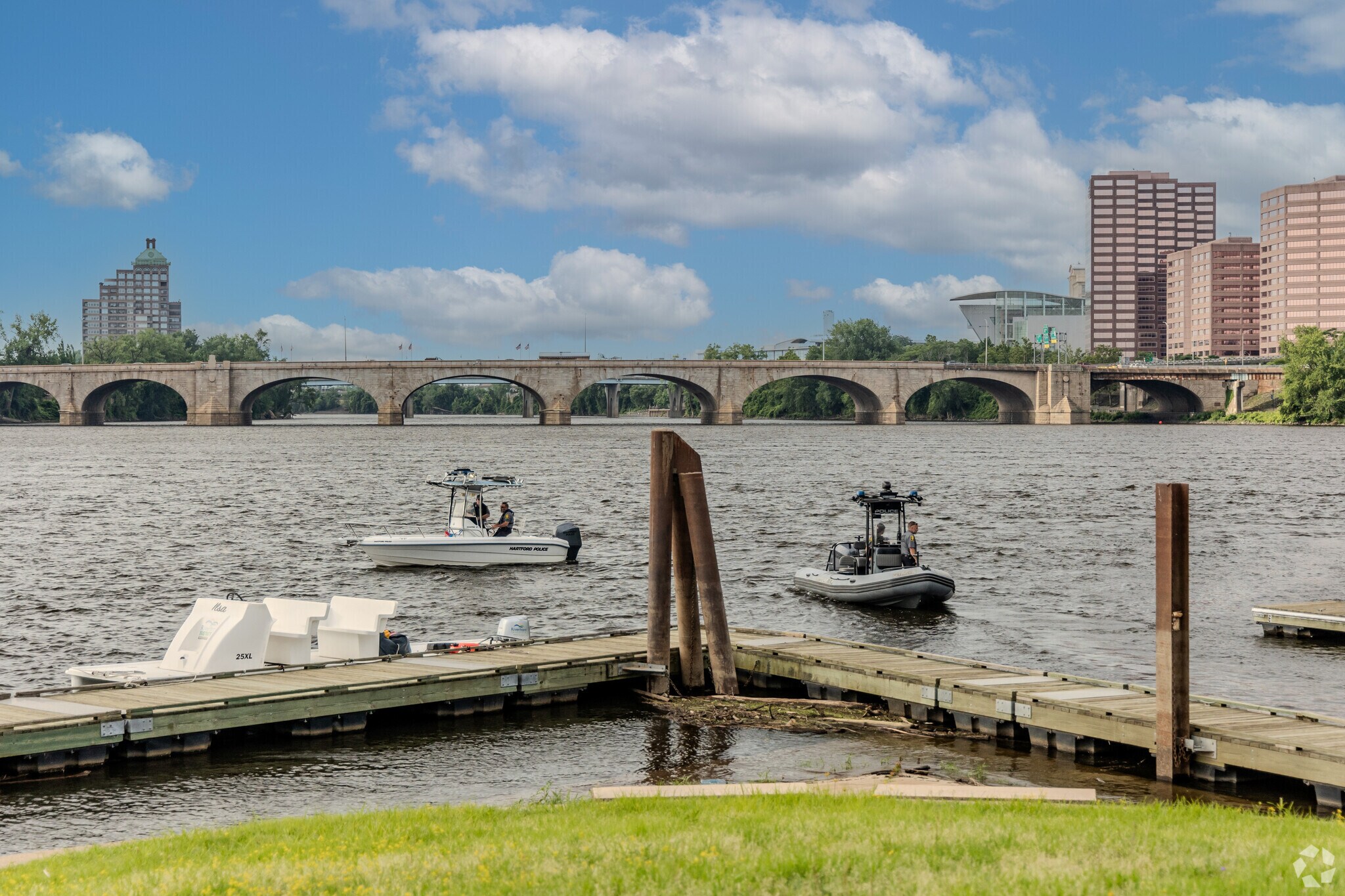 Water police units often engage with the community through boating safety courses.
