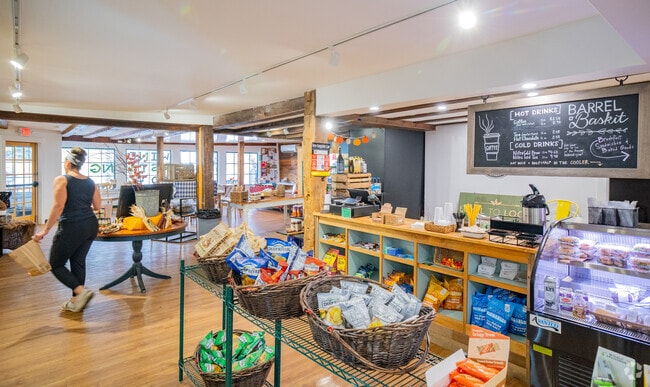 Barrel & Baskit is a corner store in Hopkinton offering a wide variety of food & drink options.