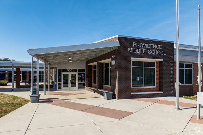 The entrance to Providence Middle School.