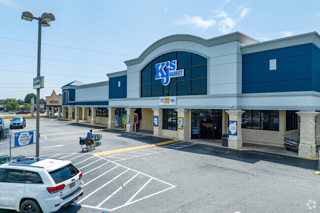 KJ's Market boasts fresh produce and meat for residents' grocery needs.