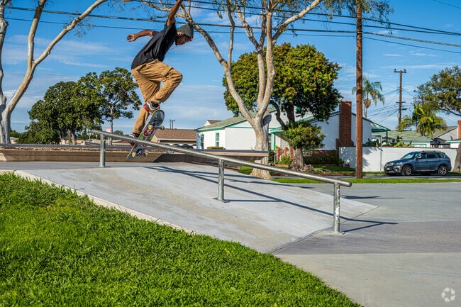 Rowley Skatepark is well known to local skaters in the Harbor Gateway area.
