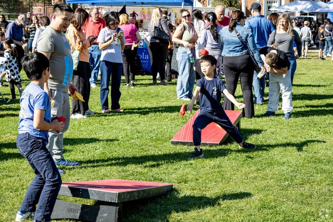 Cornhole is a hit at the Mineola Fall Festival.