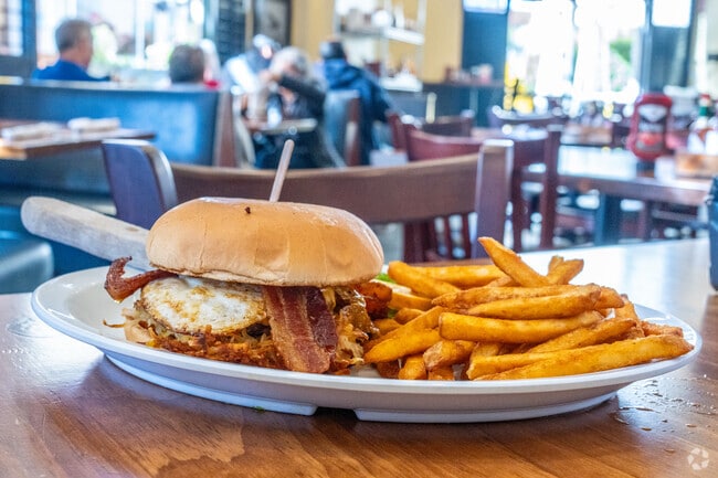 The Brunch Burger is a local favorite of Downtown Cafe.