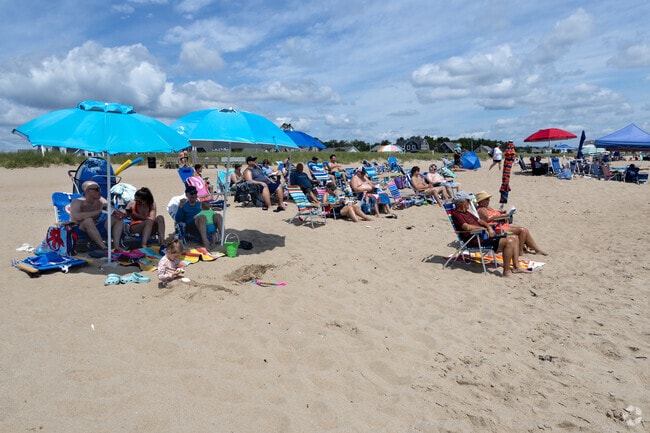 Summertime is beach time in Bay View.