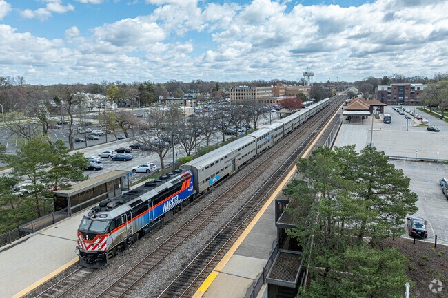 Residents can use the Metra to be downtown Chicago in only 45-minutes.