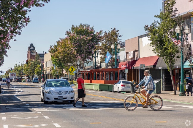 Downtown Alameda's Park Street is a hub of life for the island of Alameda.