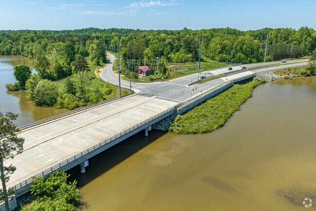 Johnson Street Park begins at the junction of Skeet Club Road and Waterview Road.