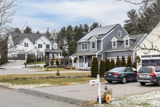 Updated classic home styles are common in new developments around Foxborough.