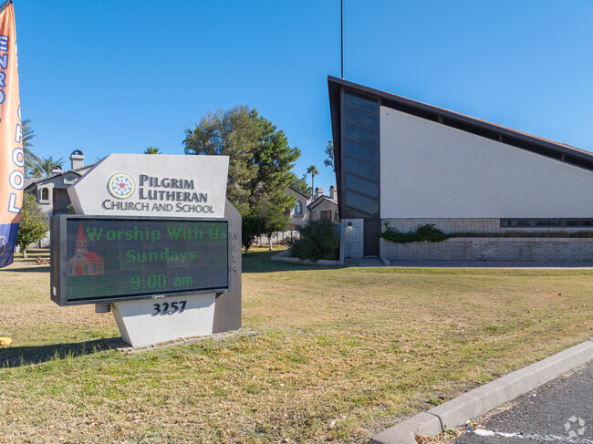 Pilgrim Lutheran School is located on 3257 East University Drive in Mesa.