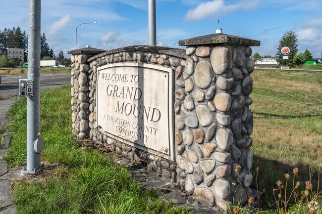 Grand Mound is a mix of big fields and developed areas, just a short drive from Olympia.
