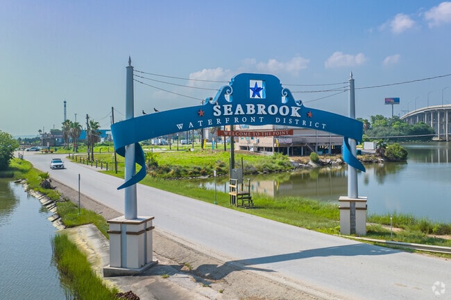 Seabrook, TX is a coastal city located in Harris County, Texas, known for its seafood restaurants and marinas.
