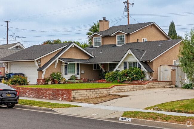 A split-level gabled home in East Whittier.
