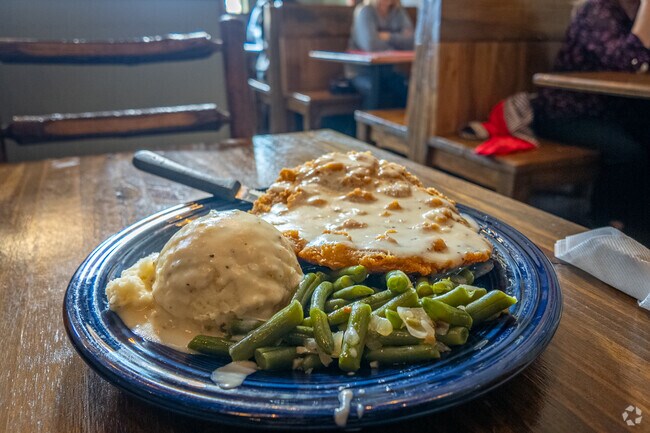 Market Street Cafe in Tomball serves Southern classics like country-fried steak and mashed potatoes.