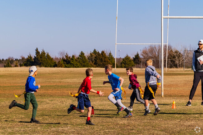Mitch Park is where kids love to practice football.