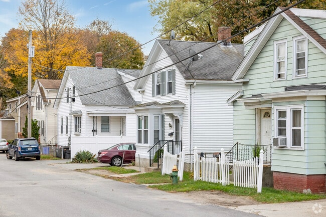 Homes on  Killingly St sit it classic New England style rows.