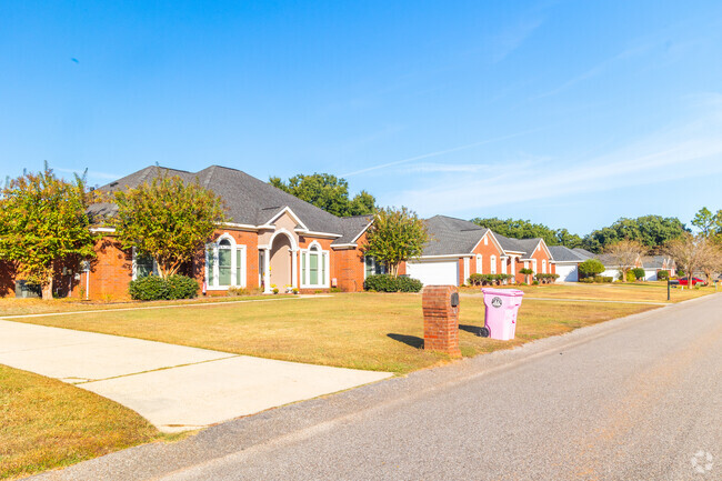 Pierce Creek is made up of mostly brick homes.