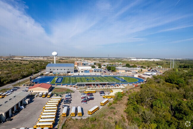 The Manor New Tech Campus is shared by both high and middle schools.
