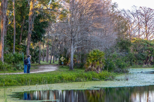 People love to explore the nature in John S. Taylor Park just minutes from Baskin.