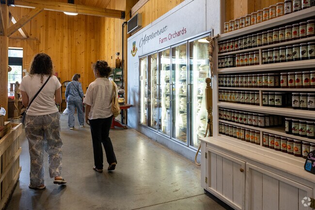 There are lots of fresh pies for sale at Applecrest Farm in the Hampton Falls neighborhood.