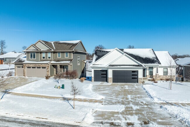 Newer homes in Coralville can have up to five bedrooms and three-car garages.