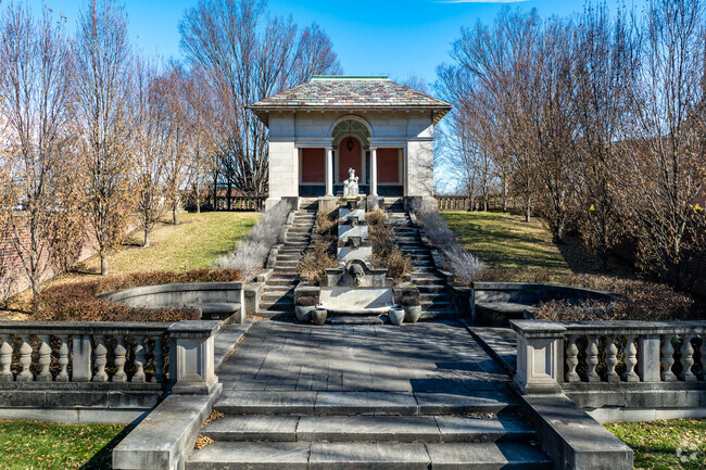 The gardens of the childhood home of J. Irwin Miller are a must-see while you are visiting Columbus.