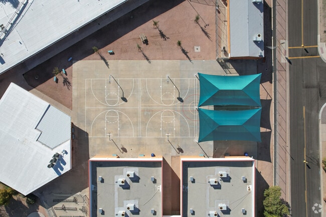 Taft Elementary in Mesa features multiple basketball courts and playgrounds.