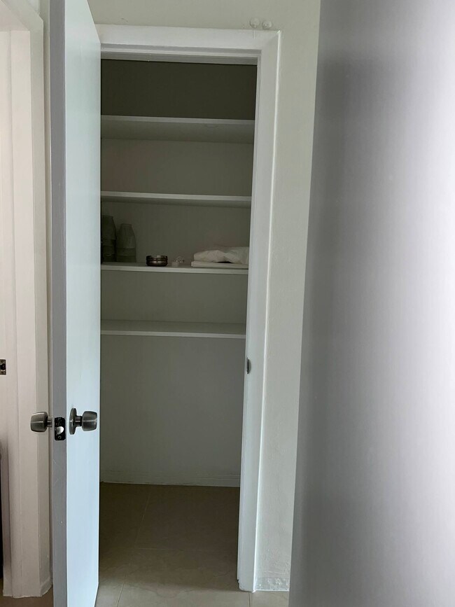 Hallway storage/linen closet
