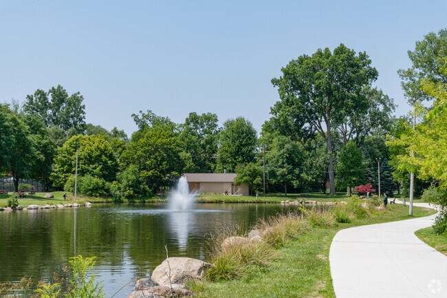 Elizabeth Park lake in Rochester.