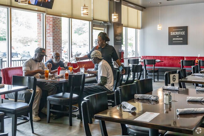 Lakewood locals love the friendly atmosphere of Mr. Charles Chicken and Fish.