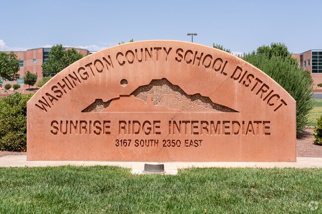Sunrise Ridge Intermediate is part of the Washington County School District in Utah.