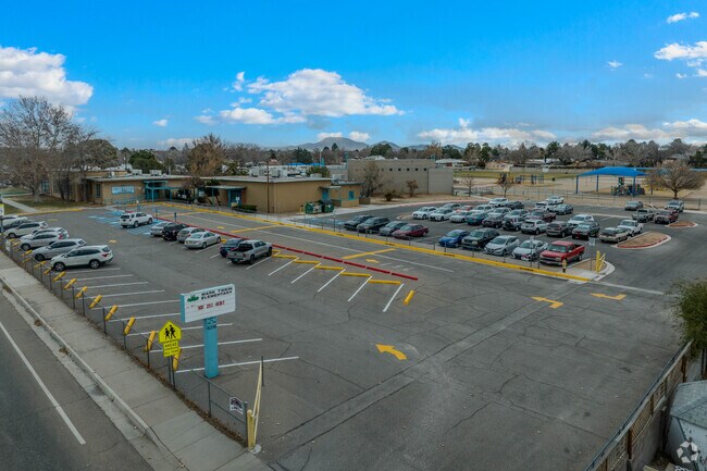 Mark Twain Elementary School front parking lot.