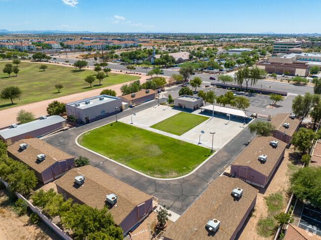 Superstition High School courtyard.
