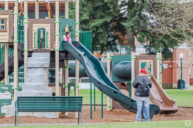 Bring the kids to Pioneer Park in downtown Puyallup.