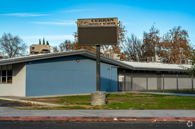 The marquee at Curran Middle School keeps students and parent's up to date.