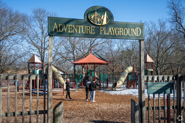 Making outdoor joyful memories at Slater Park in Darlington, RI.
