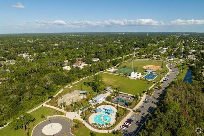 At Whistle Stop Park, minutes from Edgewater Landing, you can enjoy sports or a splash pad.
