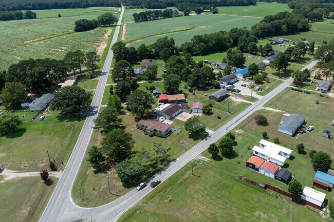 NC Highway 33 runs diagonally through Belvoir from northwest to southeast.
