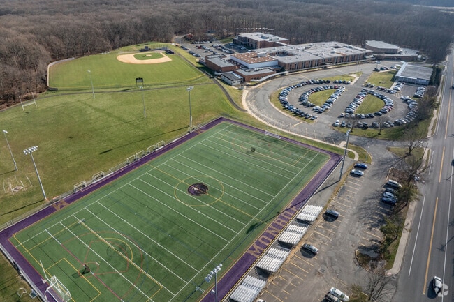 Monroe Township Middle School, home of the Falcons.