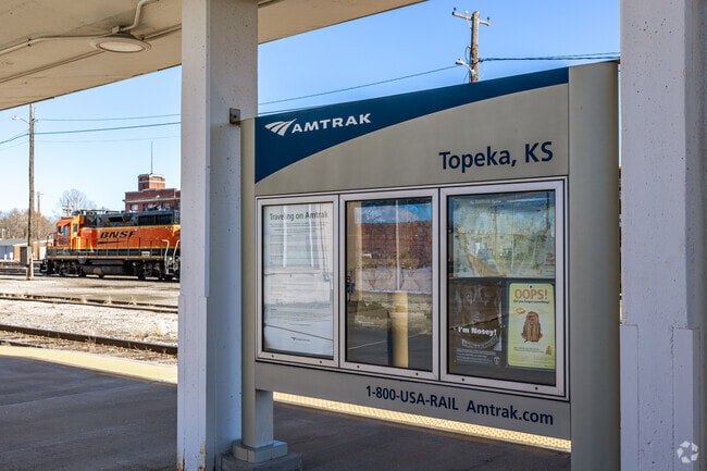 East Topeka's Amtrak station provides locals with direct access to travel the country.