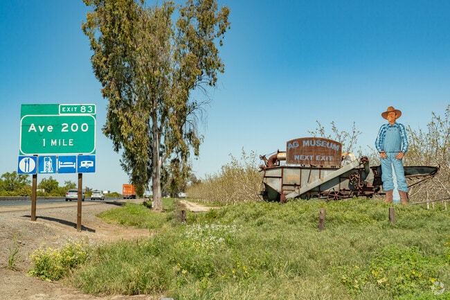 A sign along Highway 99 reminds visitors of the rich history of agriculture in Tulare.