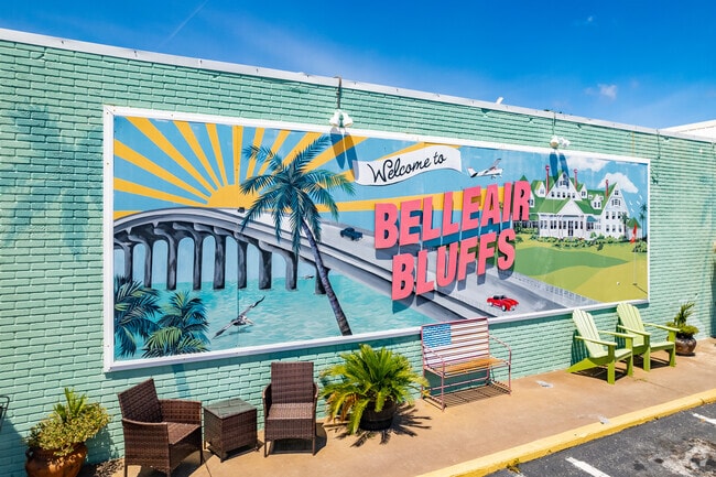 Rays of sunshine, palm trees, blue water and the causeway is what you find in Belleair Bluffs.