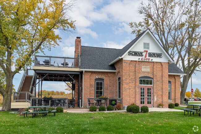 You'll find Brooks-Luxhaven enjoying a cup of coffee at School House 7 Cafe.