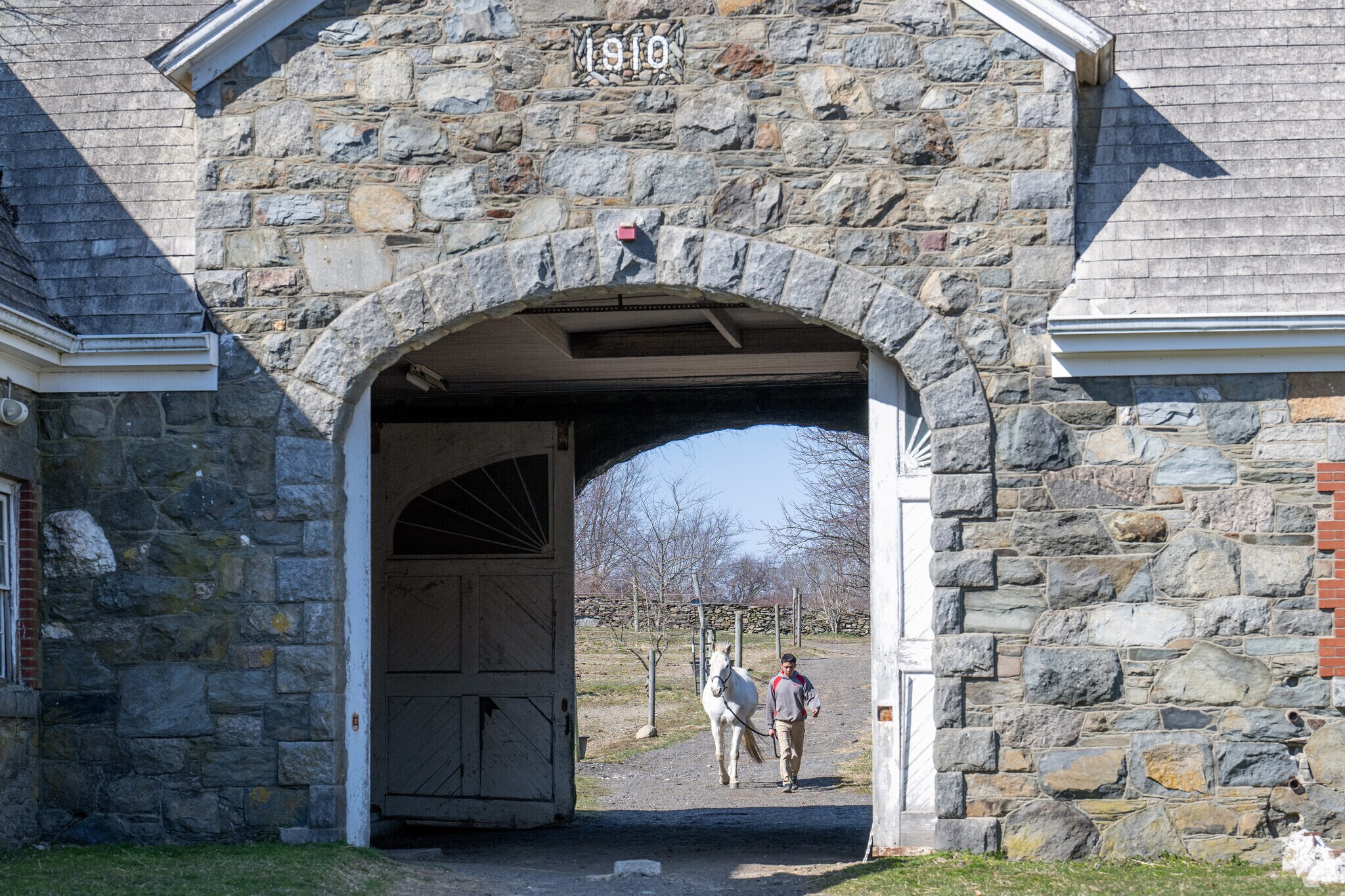 Glen Farm Stables in South Portsmouth is home to many fine horses and is in historic buildings.