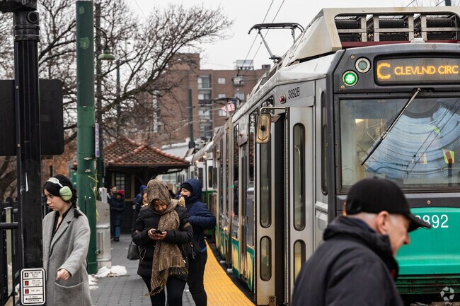Coolidge Corner station is a popular stop for the variety of restaurants and shops in the area.