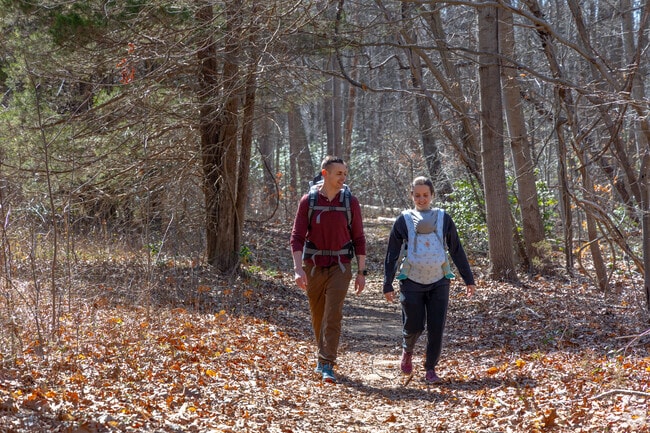 Huber Woods offers residents miles of hiking trails in New Monmouth.