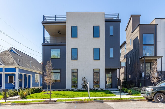 New contemporary homes in Music Row can be purchased for millions of dollars.