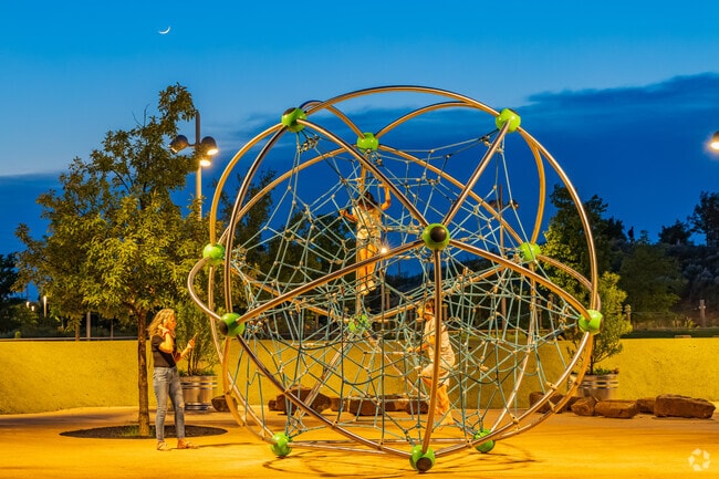 Children love playing in Scissortail Park's playground.